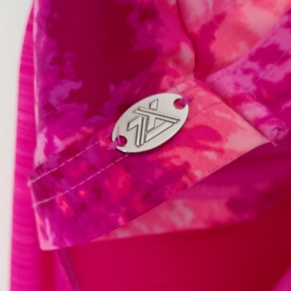 Zero x posur UPF 50+‎ Side Knot Tankini Swimsuit TOP ONLY Fuchsia Pink Size M - Picture 4 of 9